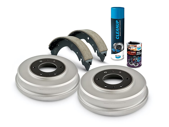 Bendix Ultimate High Performance Rear Brake Drum Upgrade Suitable for Mitsubishi Triton ML-MR (Kit) - U4WD-DBUK711